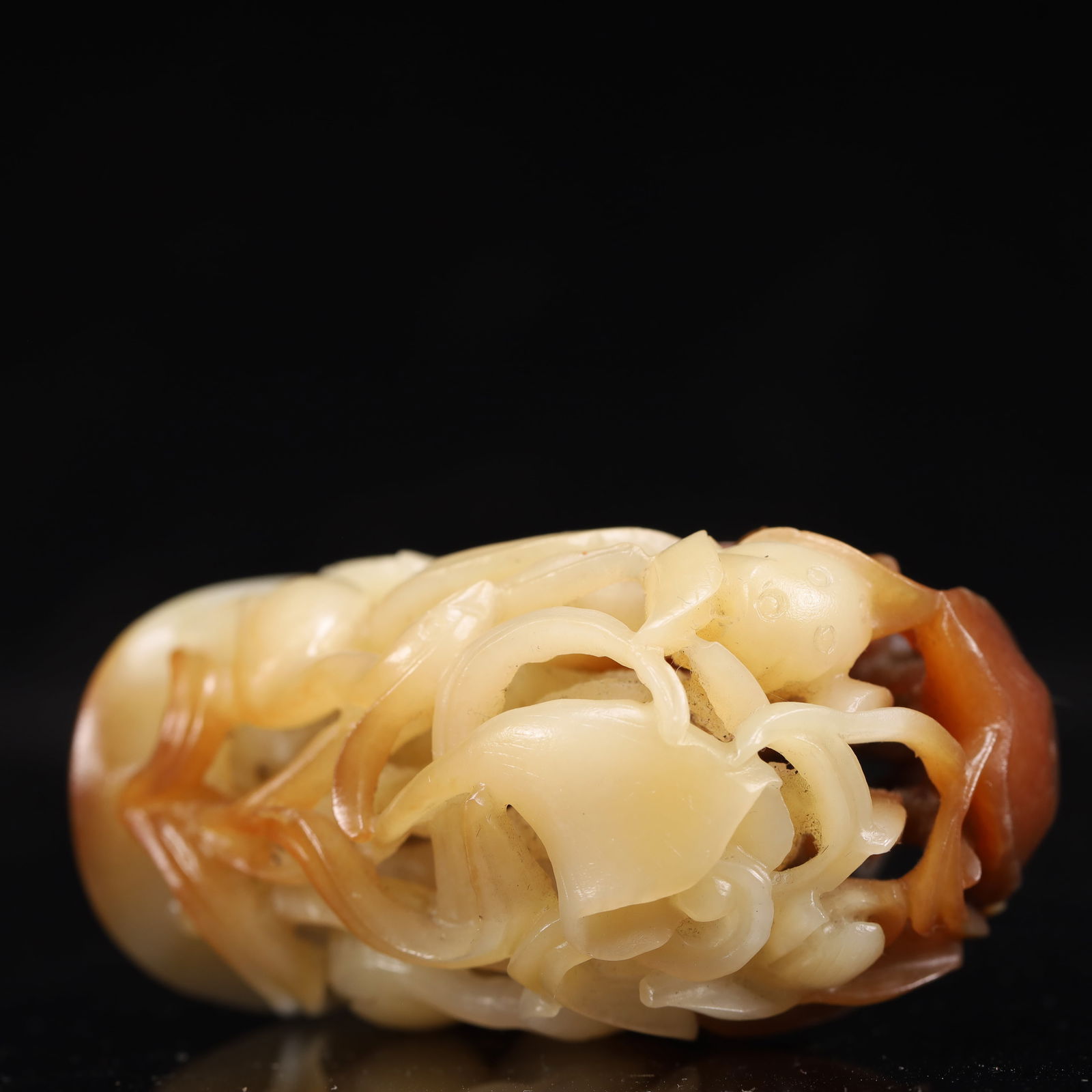 An Exquisite White Jade Crane Pattern Ornament - 7