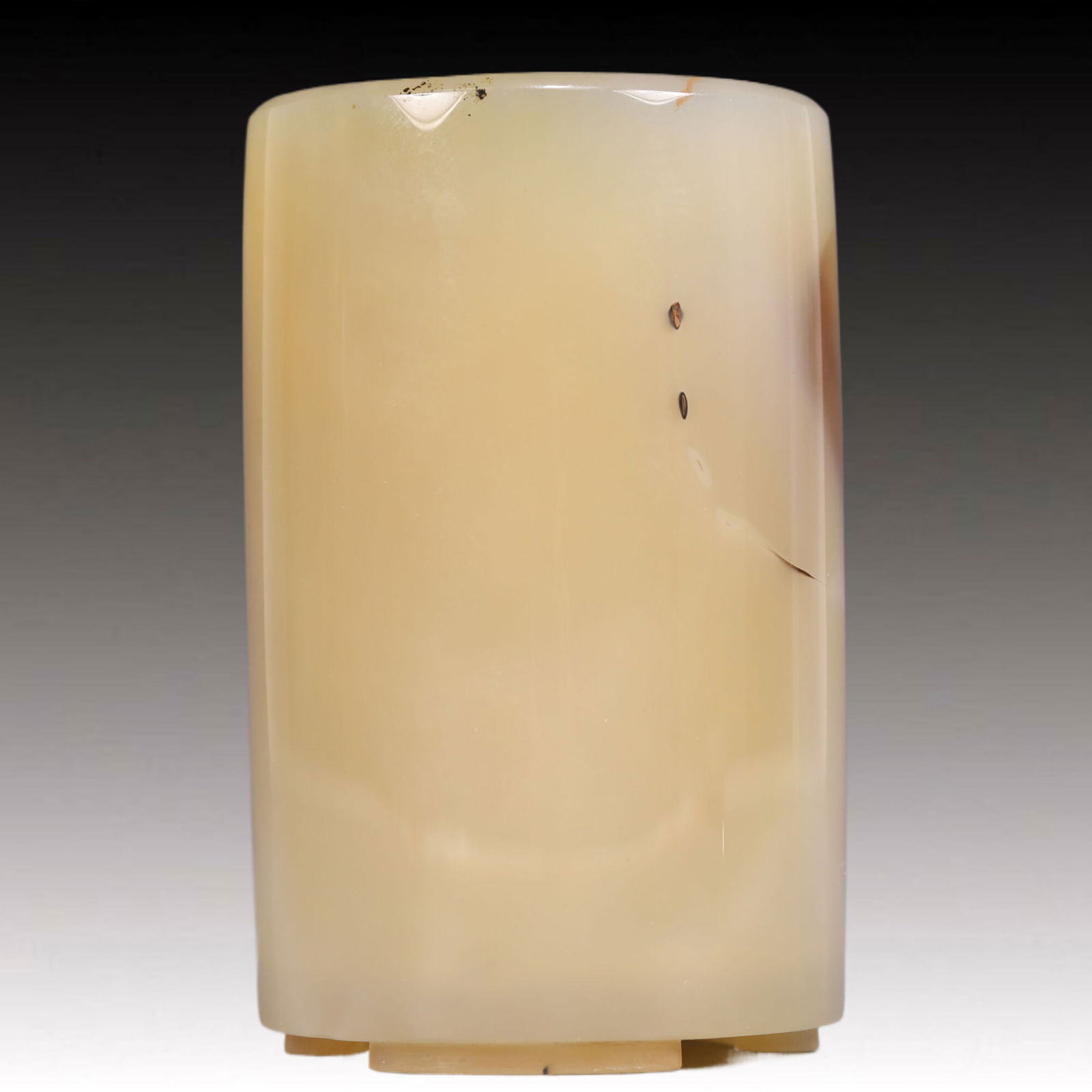 An Exquisite Agate Brush Pot - 3