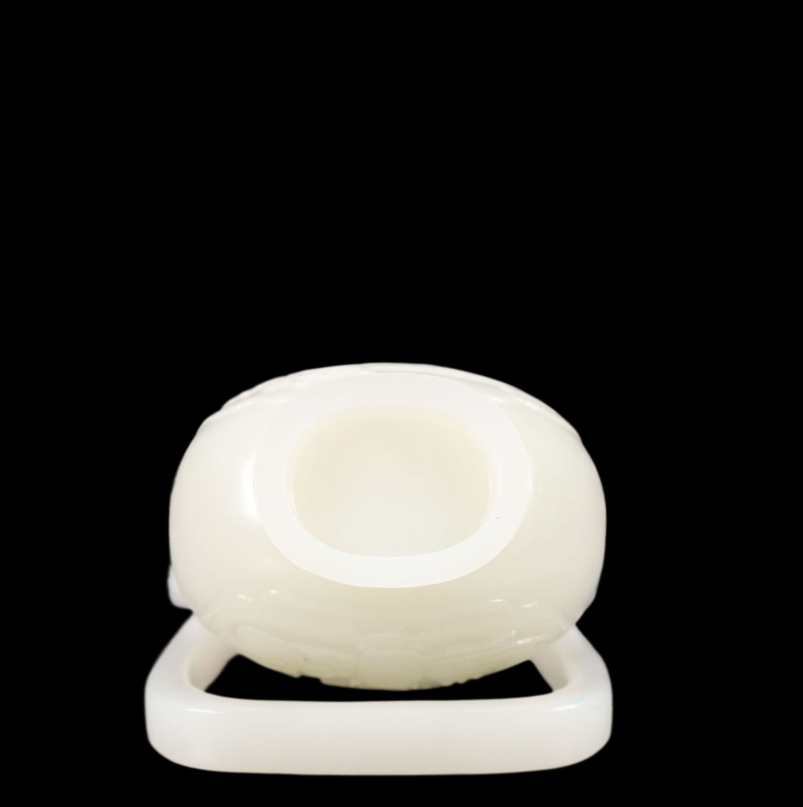 An Exquisite White Jade Rabbit Pattern Double-Ears Ewer - 8