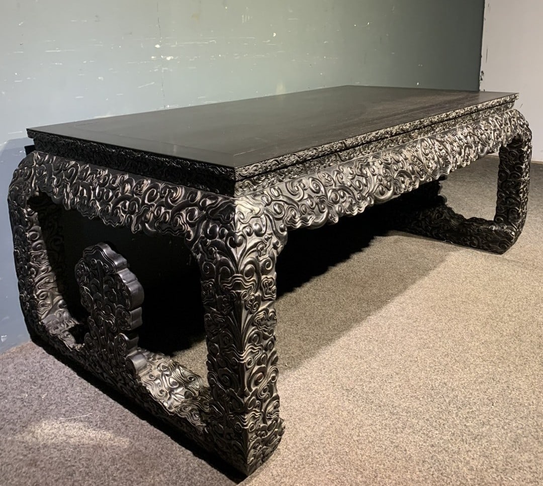 A Huge Zitanwood Ganoderma lucidum Pattern Table - 3