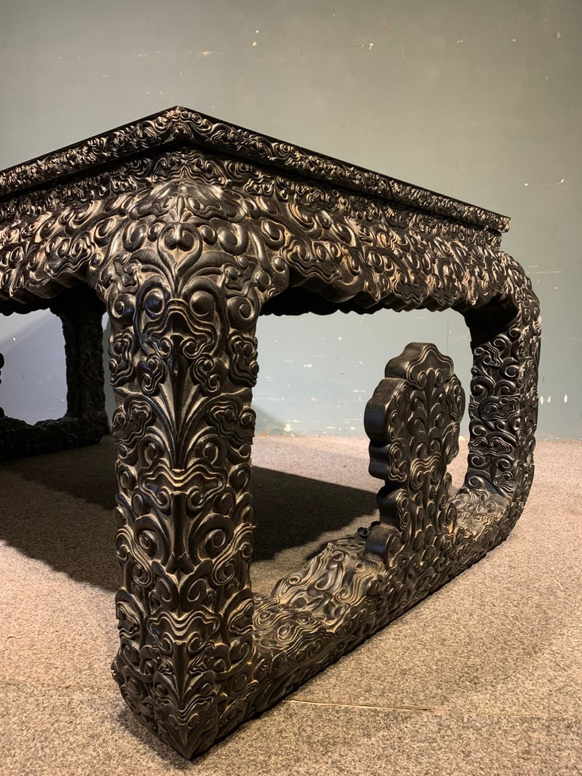 A Huge Zitanwood Ganoderma lucidum Pattern Table - 7