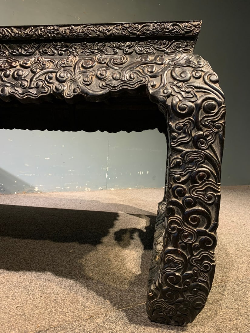 A Huge Zitanwood Ganoderma lucidum Pattern Table - 8