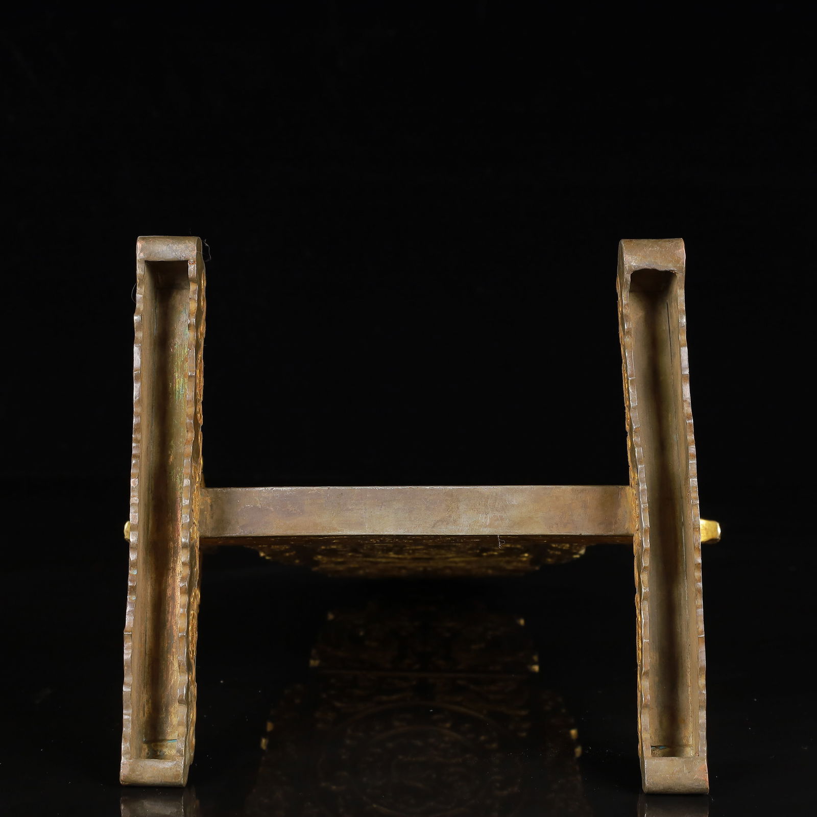 An Exquisite Gilt Silver Auspicious Beast Pattern Screen - 11