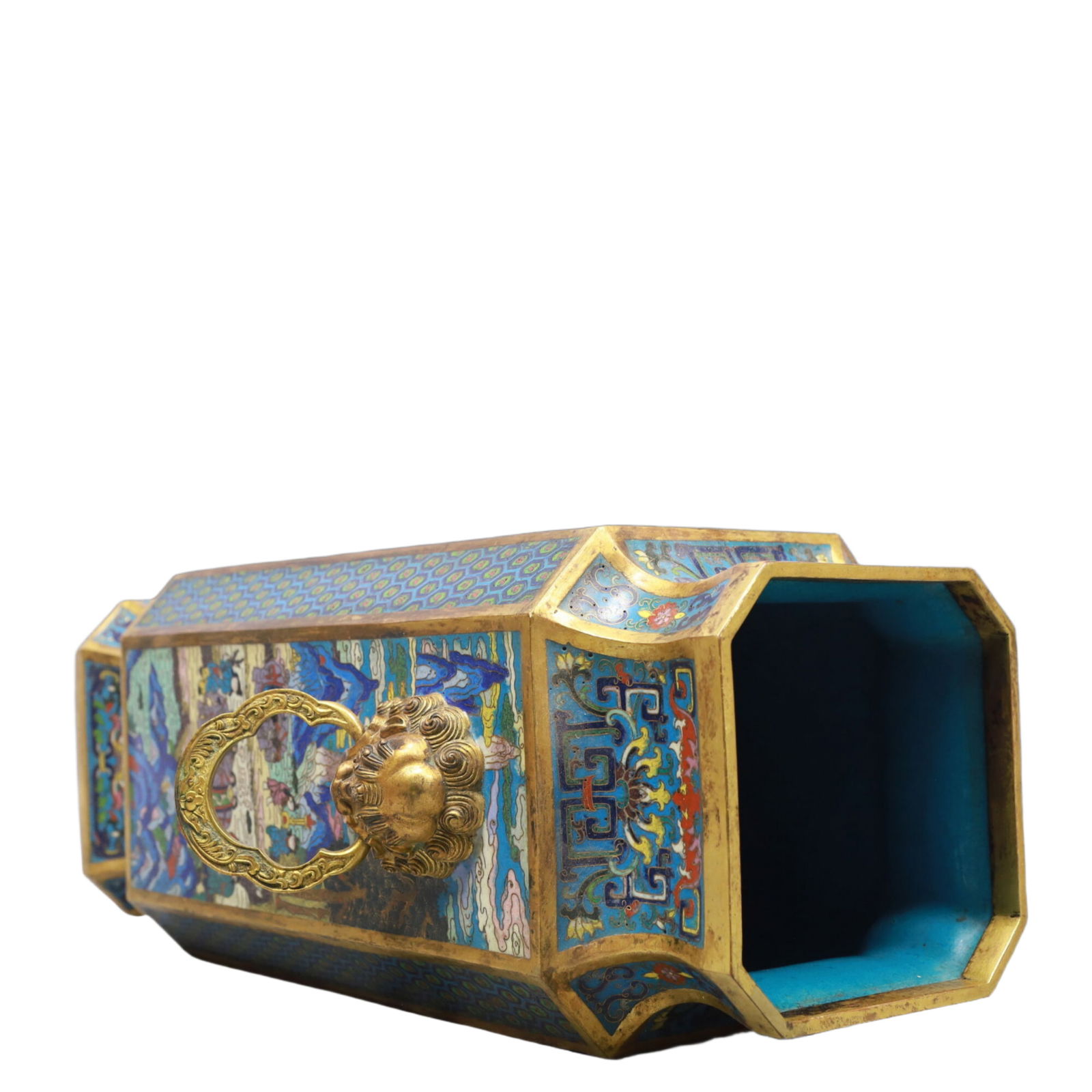 A Pair of Exquisite Cloisonne Character and Story Pattern Double-Ears Vases - 10