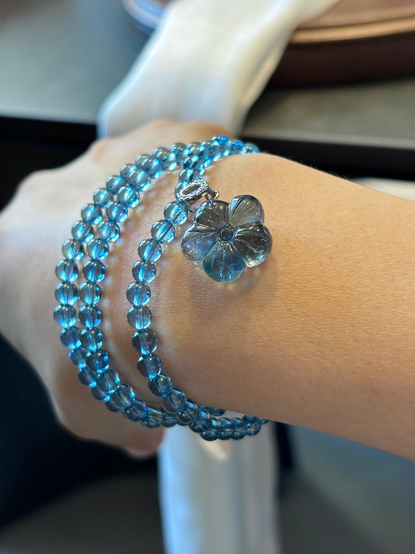 An Exquisite Aquamarine Bracelets - 5
