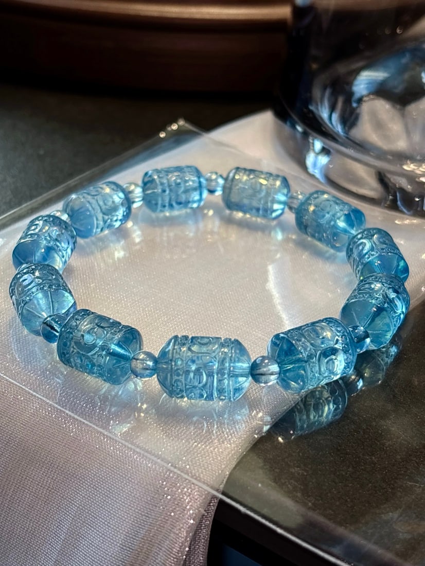 An Exquisite Aquamarine Bracelets - 4