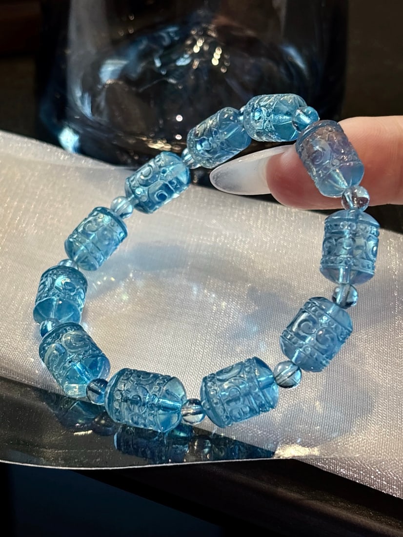 An Exquisite Aquamarine Bracelets - 5