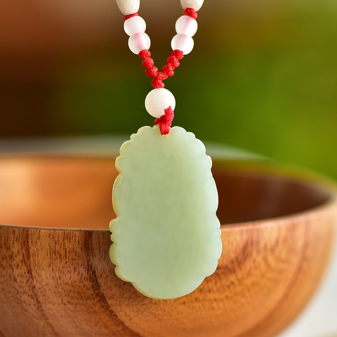 An Exquisite White Jade Mouse Pattern Pendant - 5