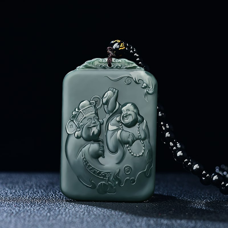 An Exquisite Sapphire Buddha Pattern Pendant - 3