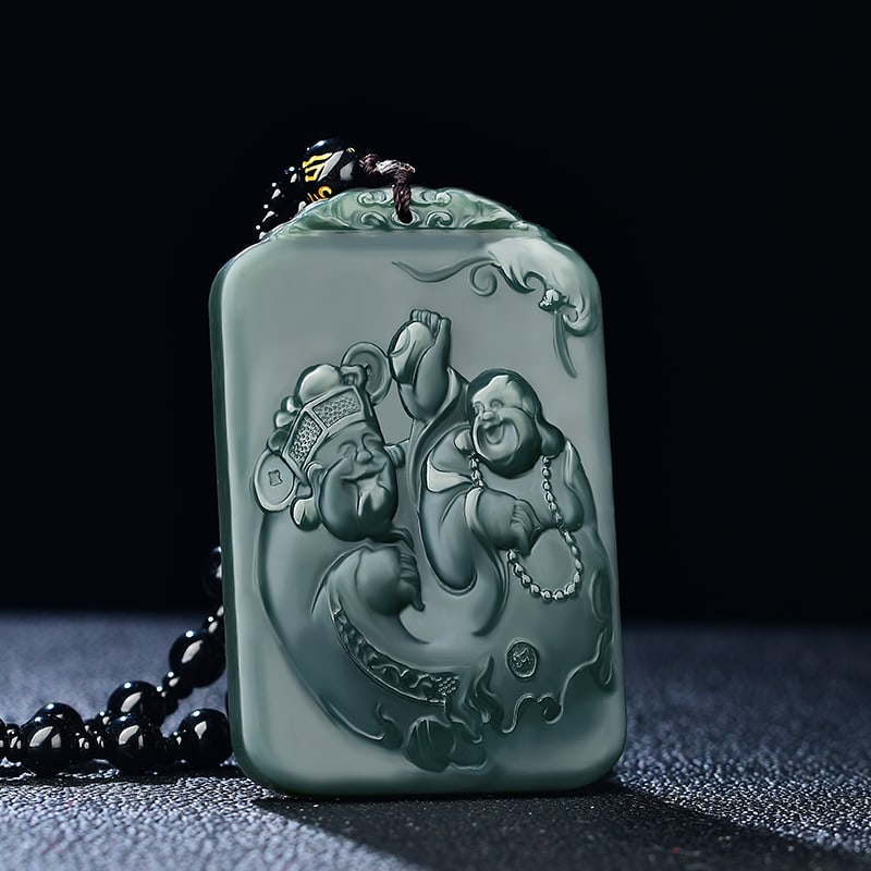 An Exquisite Sapphire Buddha Pattern Pendant - 5