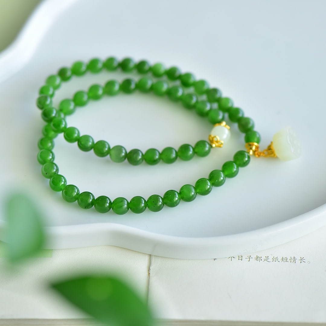 An Exquisite Jasper White Jade Bracelets - 2