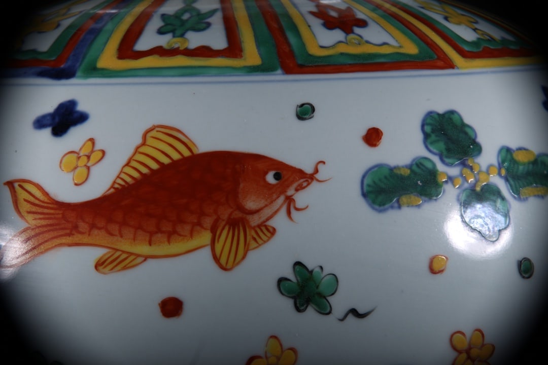 Doucai Fish and Lotus Pattern Jar - 6