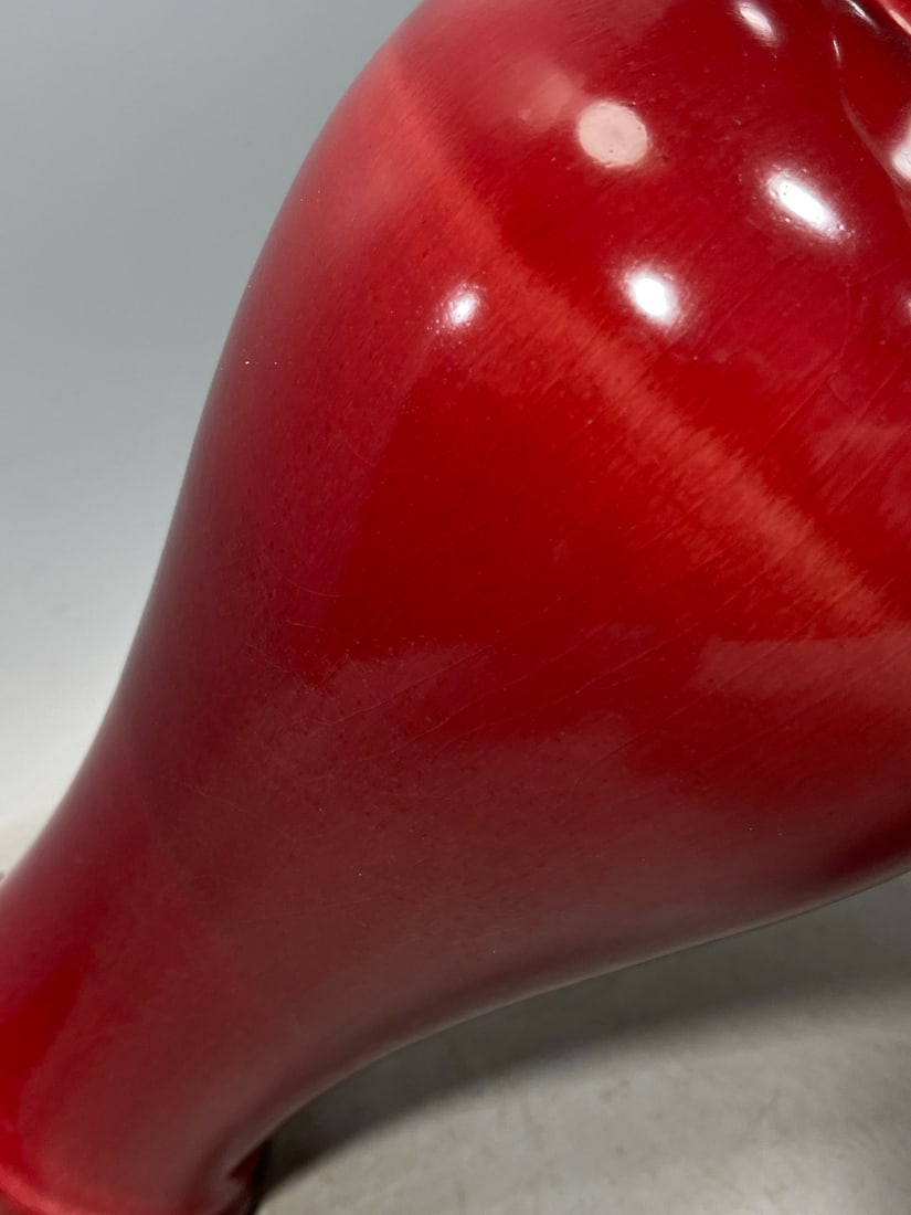 Ji Red Glazed Vase - 5