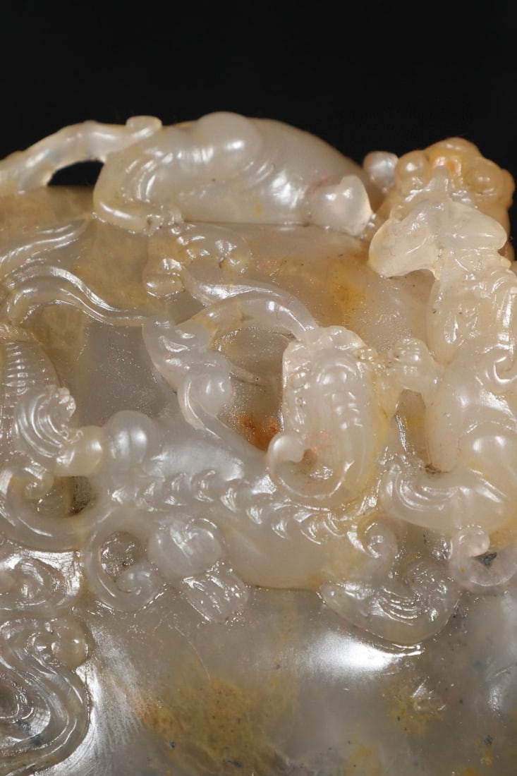 A Exquisite Shoushan Stone Dragon Pattern Ornament - 7