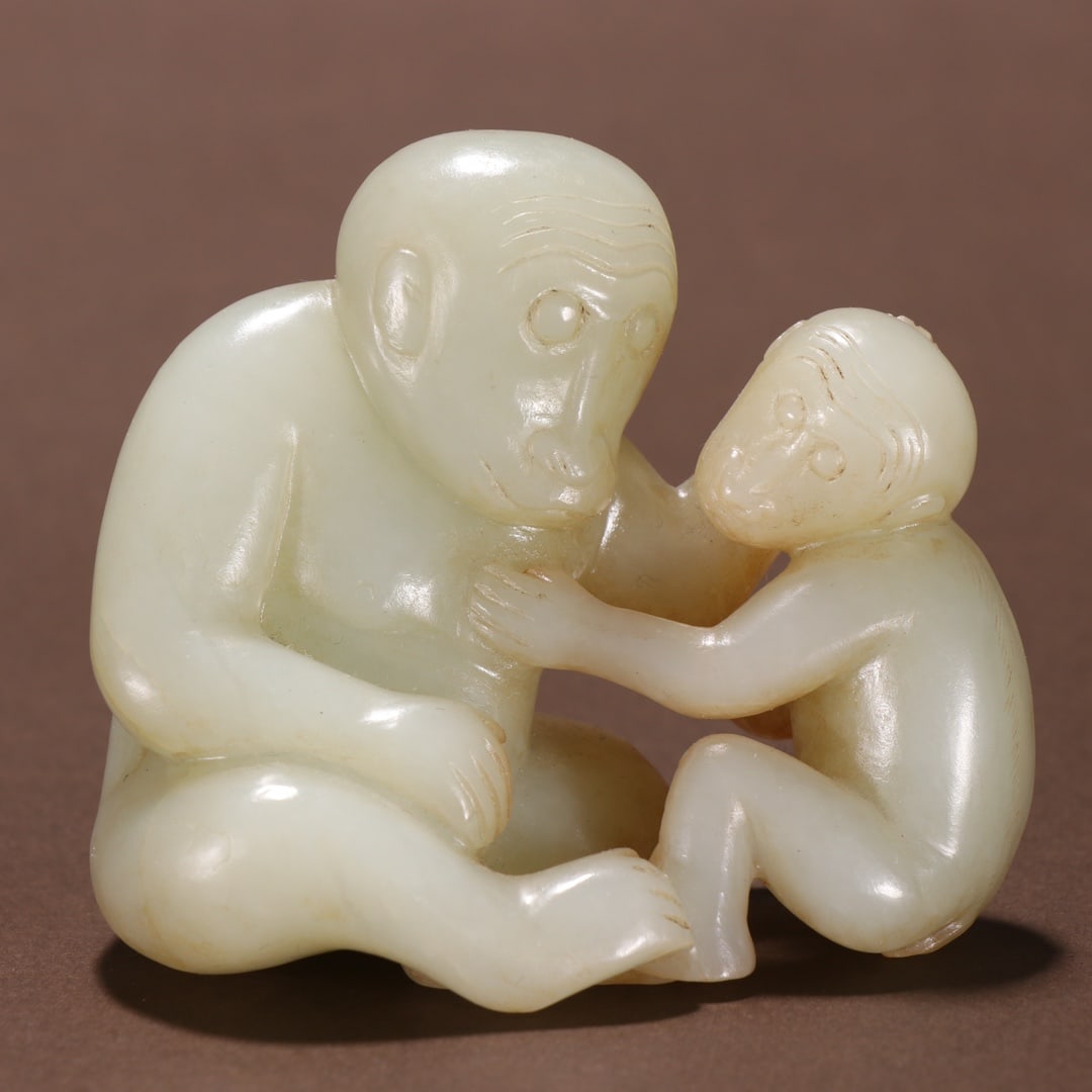 A Exquisite Hotan Jade Monkey Ornament - 2