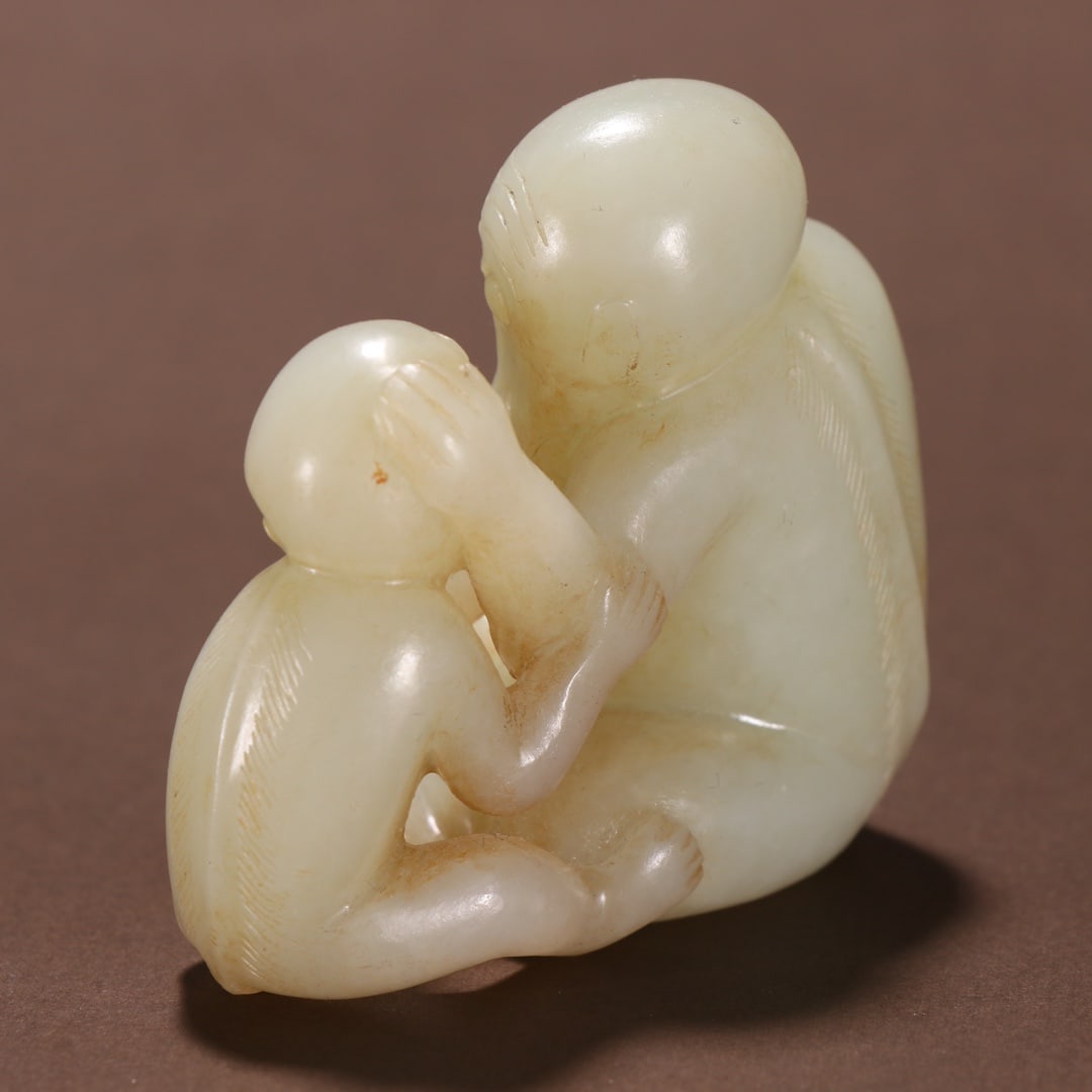 A Exquisite Hotan Jade Monkey Ornament - 6