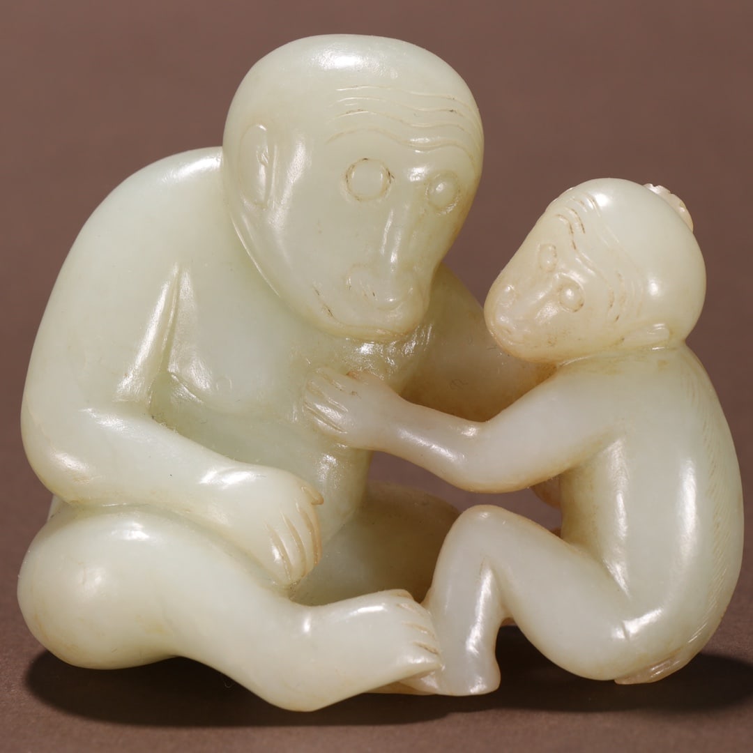 A Exquisite Hotan Jade Monkey Ornament - 8