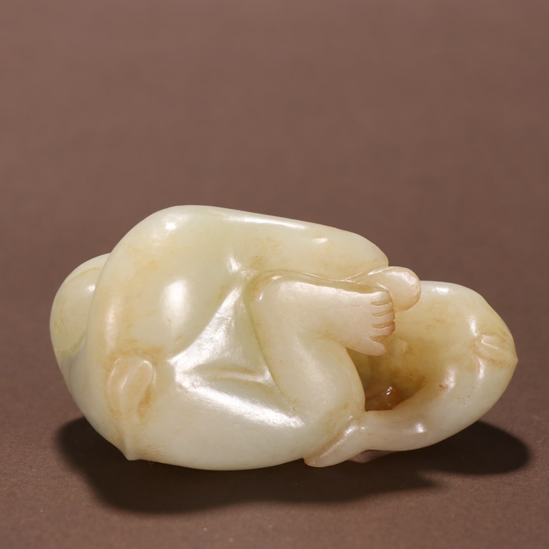 A Exquisite Hotan Jade Monkey Ornament - 9