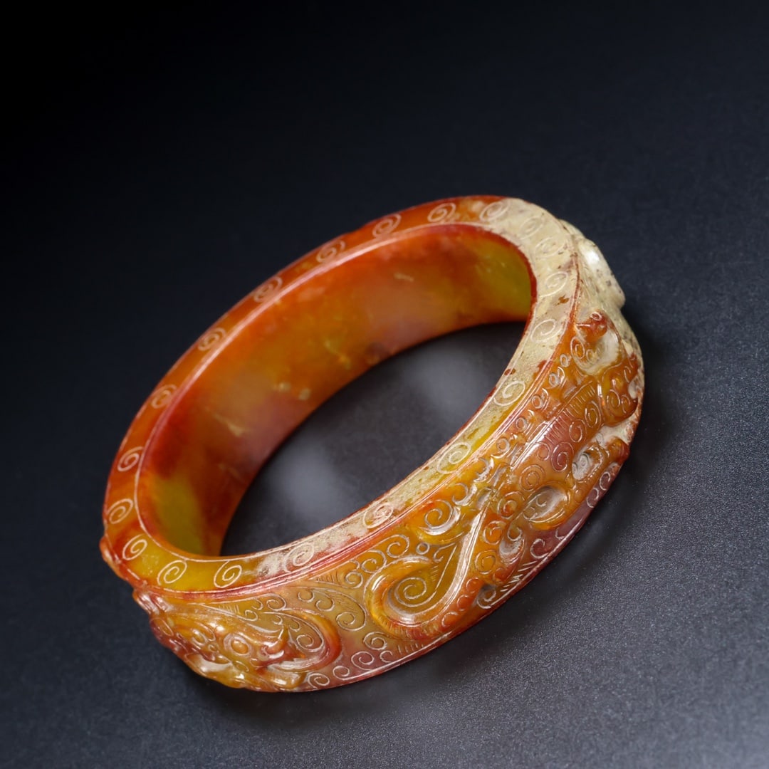 A Rare Hetian Jade Bracelets - 4