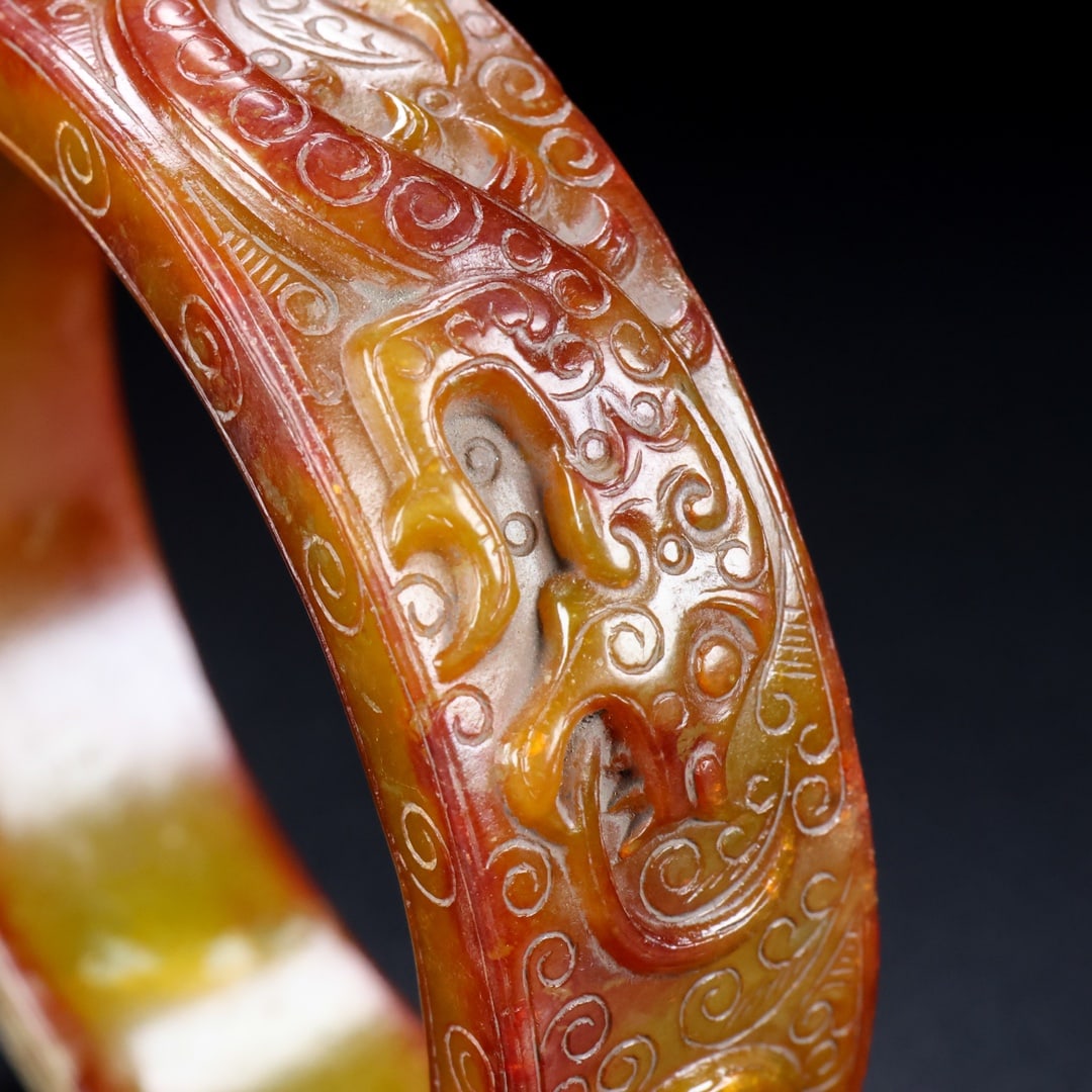 A Rare Hetian Jade Bracelets - 7