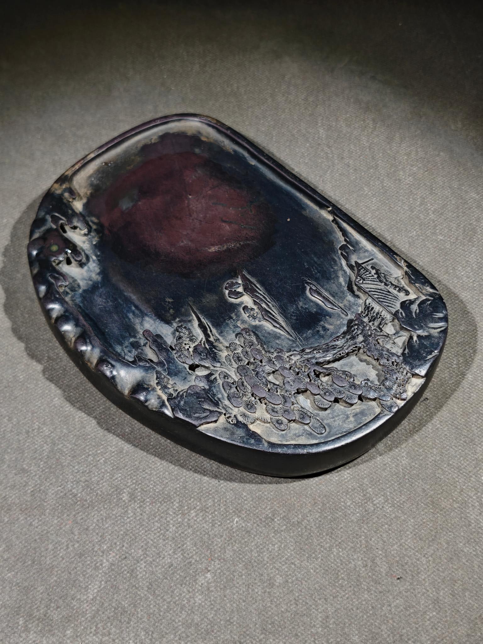A Exquisite Landscape Pattern Inkstone - 6