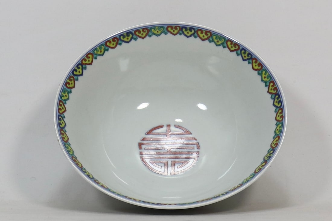 A Exquisite Doucai Flower Pattern Bowl - 5