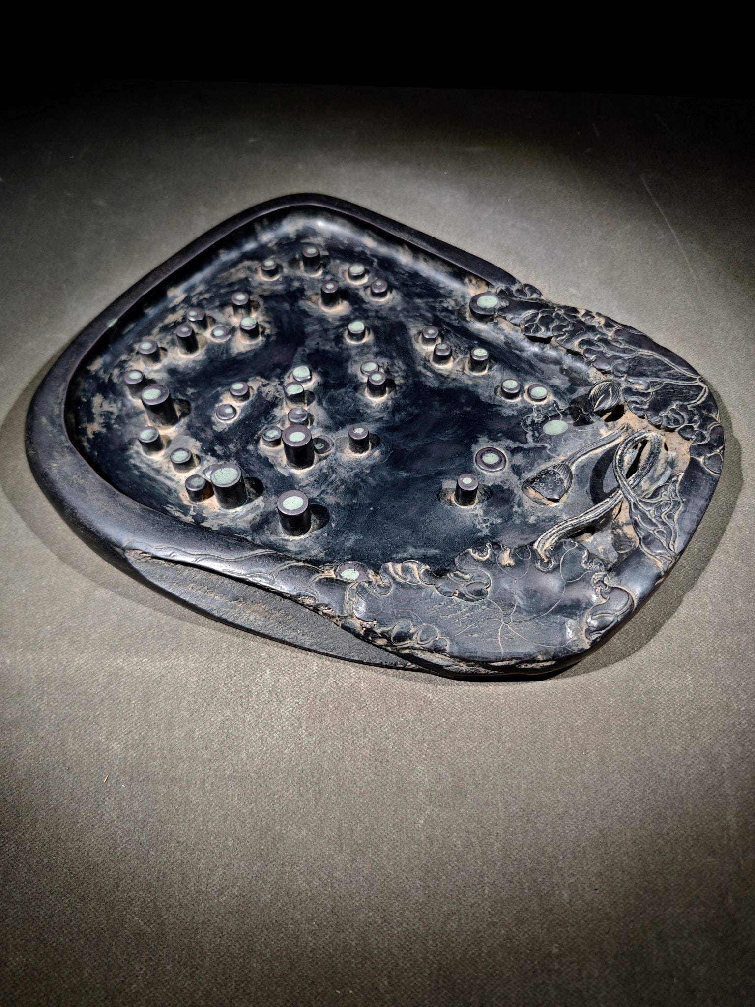 A Exquisite Lotus Leaf Pattern Brush Washer - 7