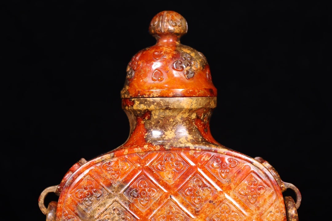 A Exquisite Hetian Jade Vase - 5