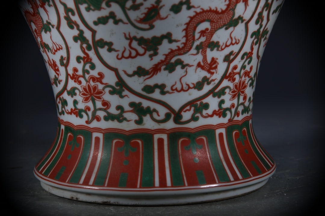 Doucai Dragon Phoenix Pattern Jar - 4
