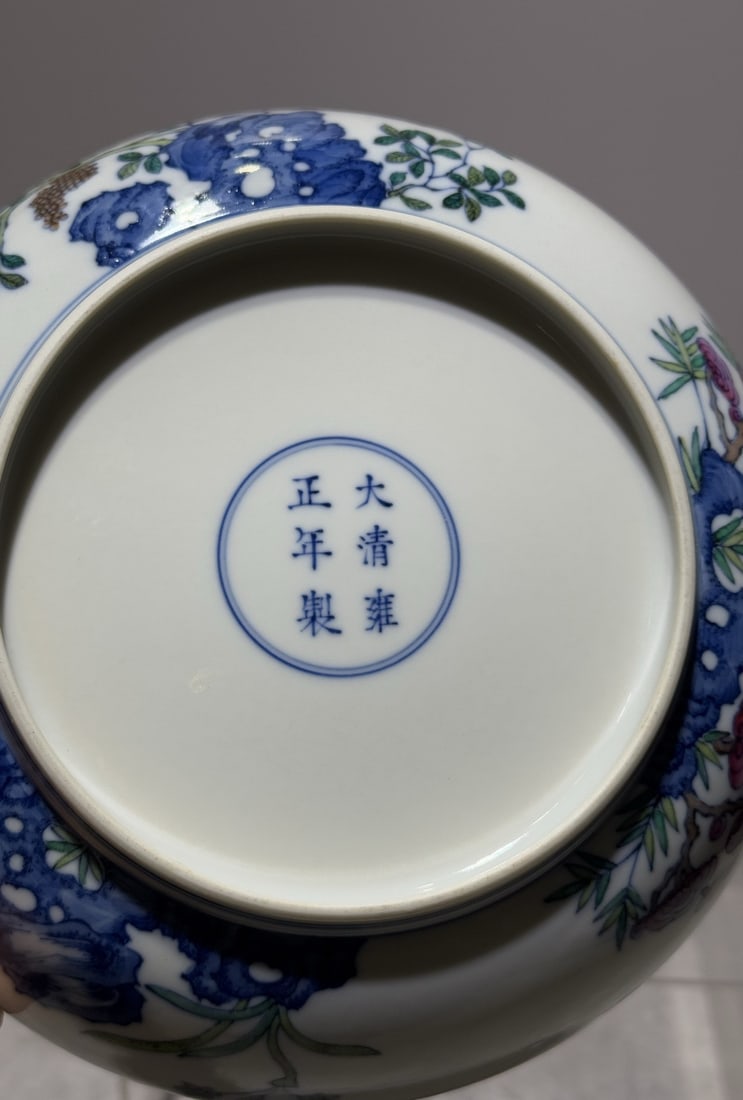 A Exquisite Doucai Flower Pattern Plate - 5