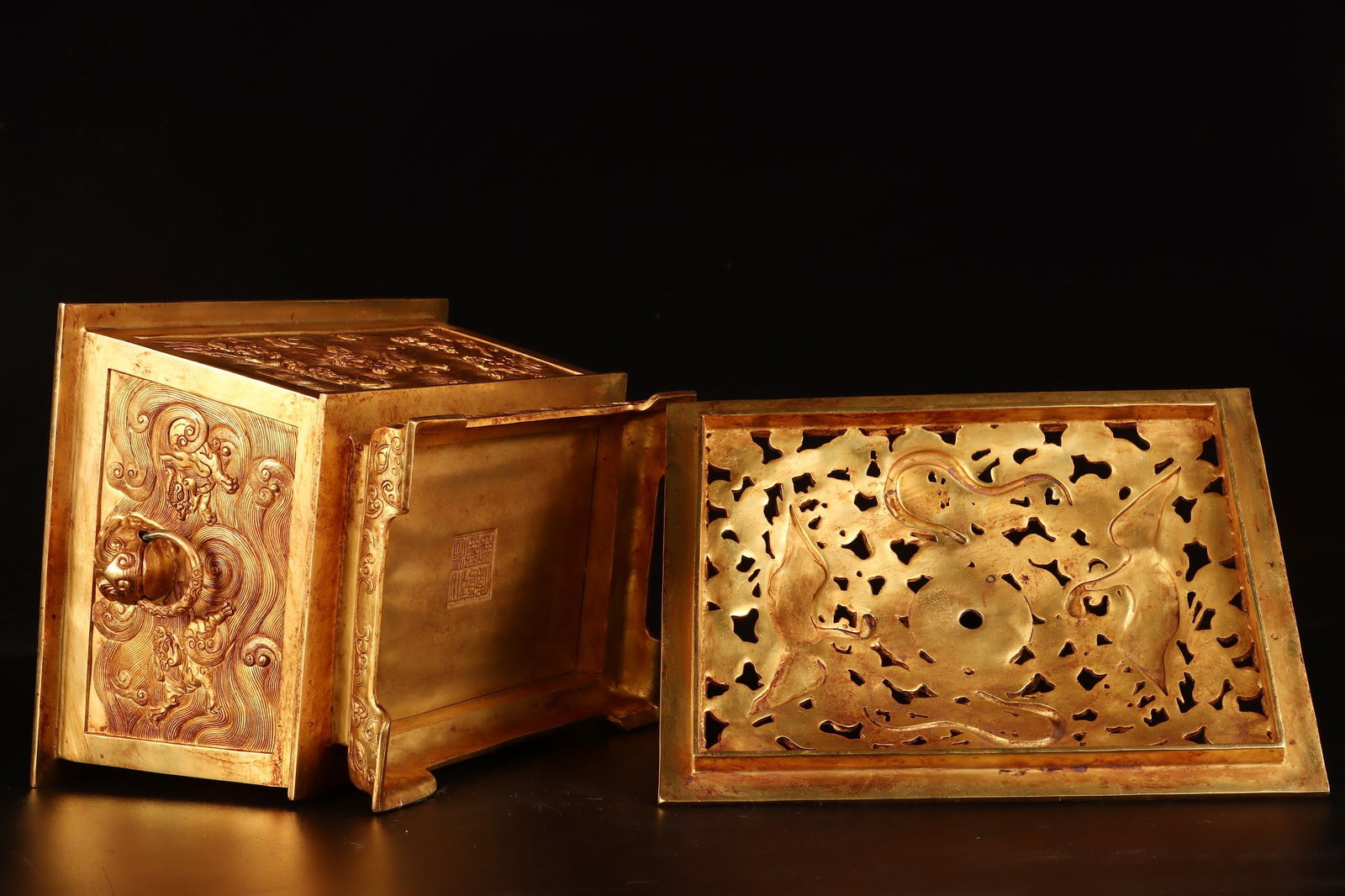 Bronze Gilt Dragon Pattern Censer - 8