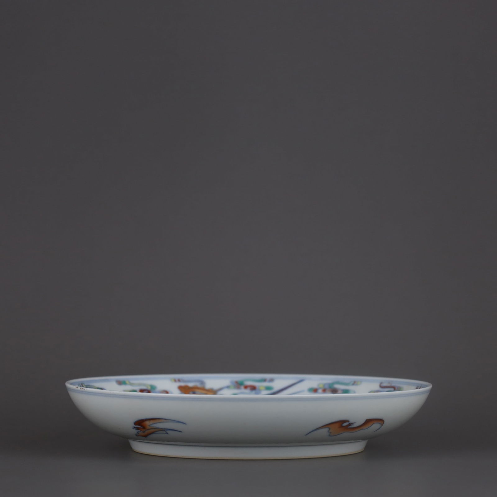 A Exquisite Doucai Dragon and Phoenix Pattern Plate - 7