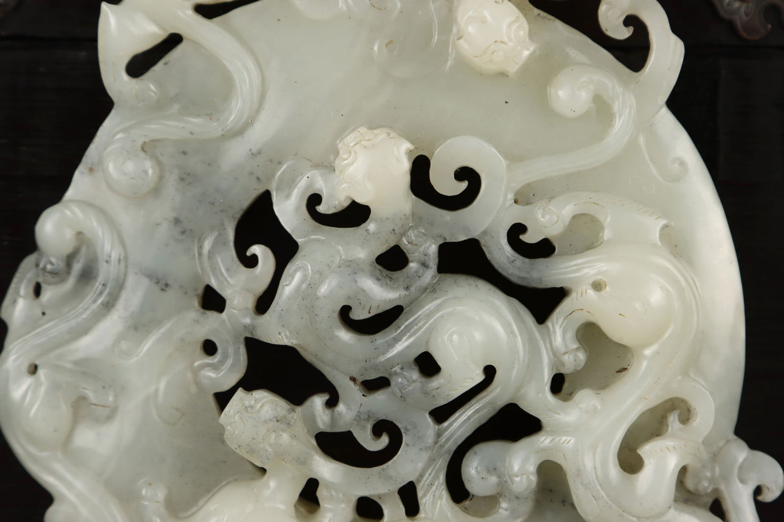 Hetian Jade Dragon Pattern Jade Bi - 3