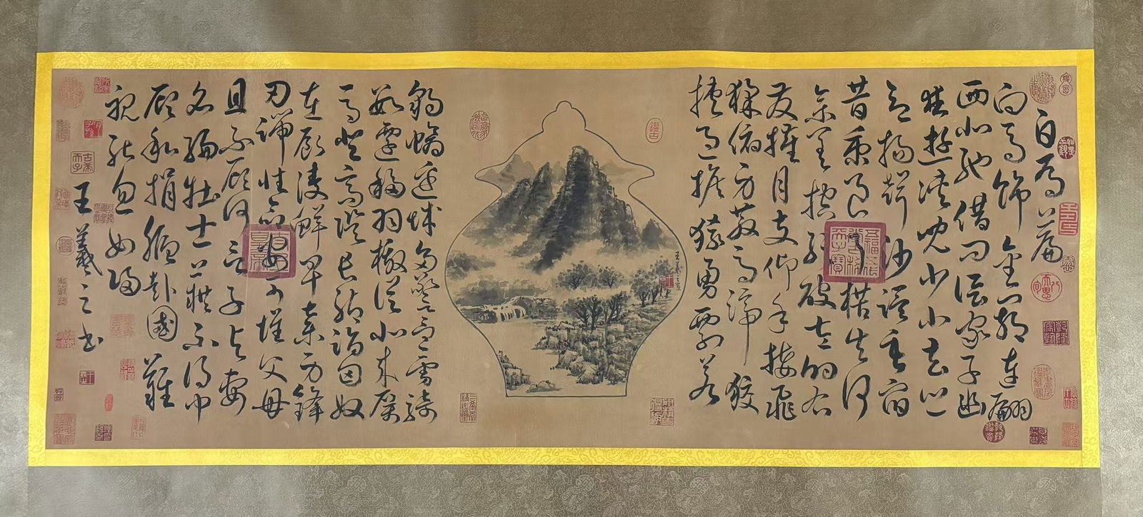 A Fabulous Chinese Ink Calligraphy on Paper: A Fabulous Chinese Ink Calligraphy on Paper,Ancient Time, China,Wang Xizhi,without frame size:52.4inx19.5in 