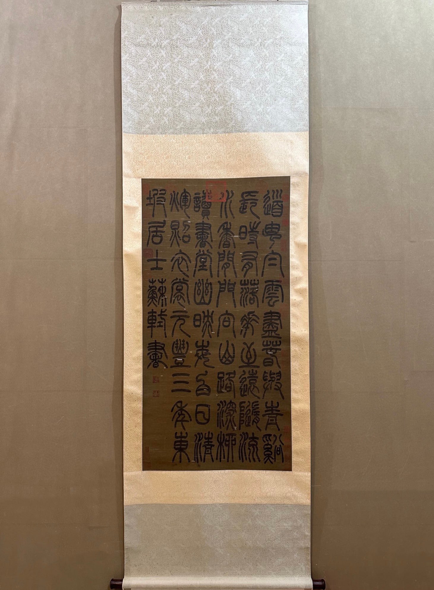 A Fabulous Chinese Ink Calligraphy on Paper: A Fabulous Chinese Ink Calligraphy on Paper,Song Dynasty, China,Su Shi,without frame size:22.4inx44.1in 