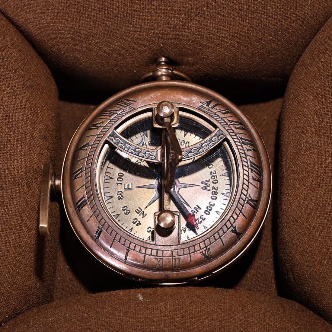 A Exquisite Bronze Compass - 3