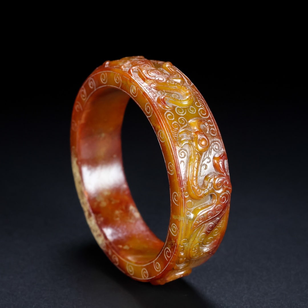 A Rare Hetian Jade Bracelets (1 of 9)