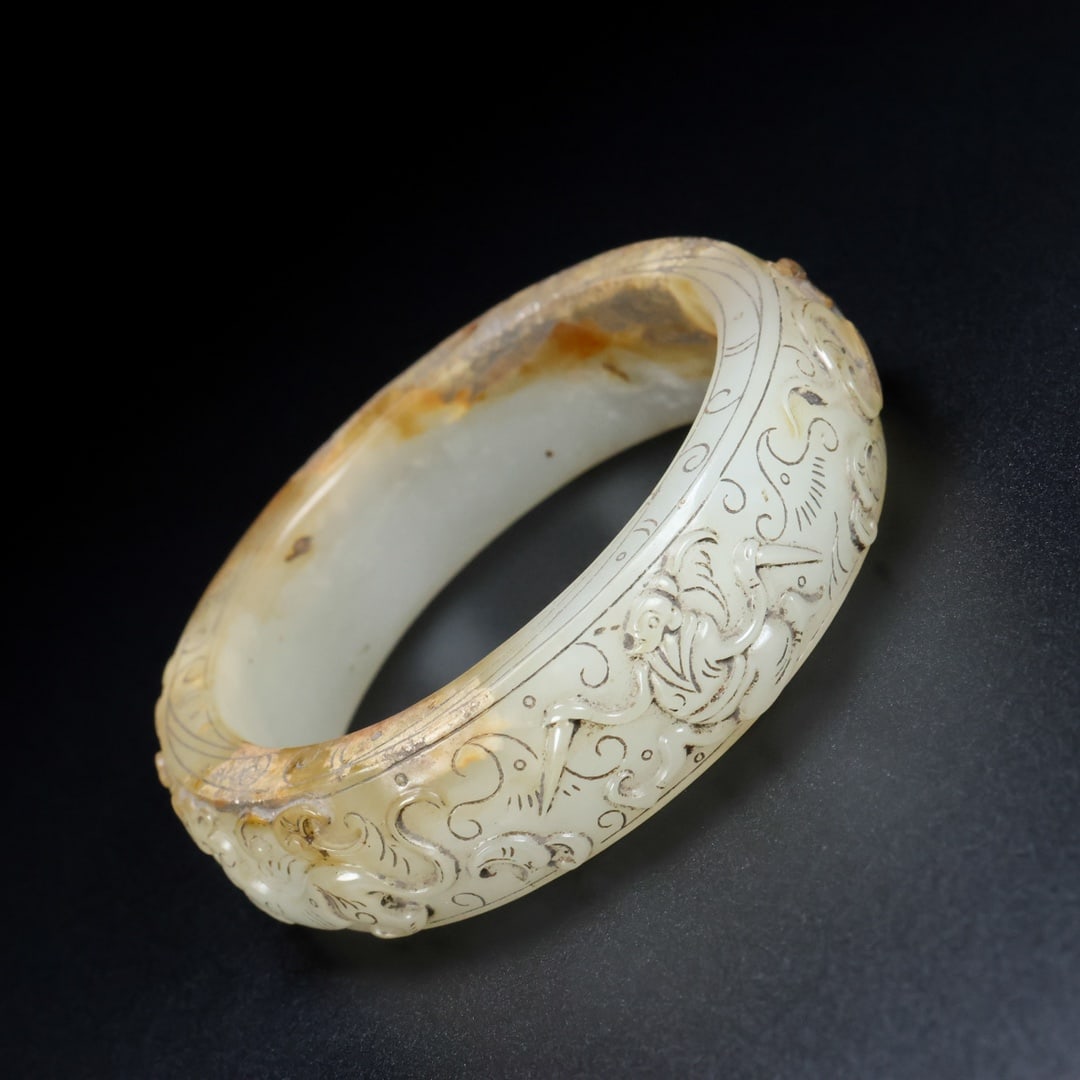 A Rare Hetian Jade Bracelets - 2