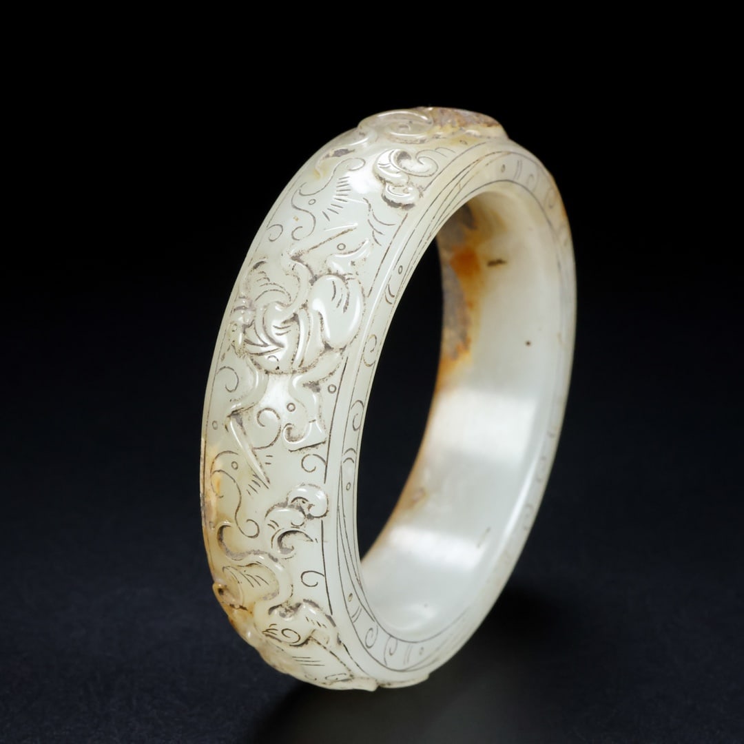 A Rare Hetian Jade Bracelets - 6