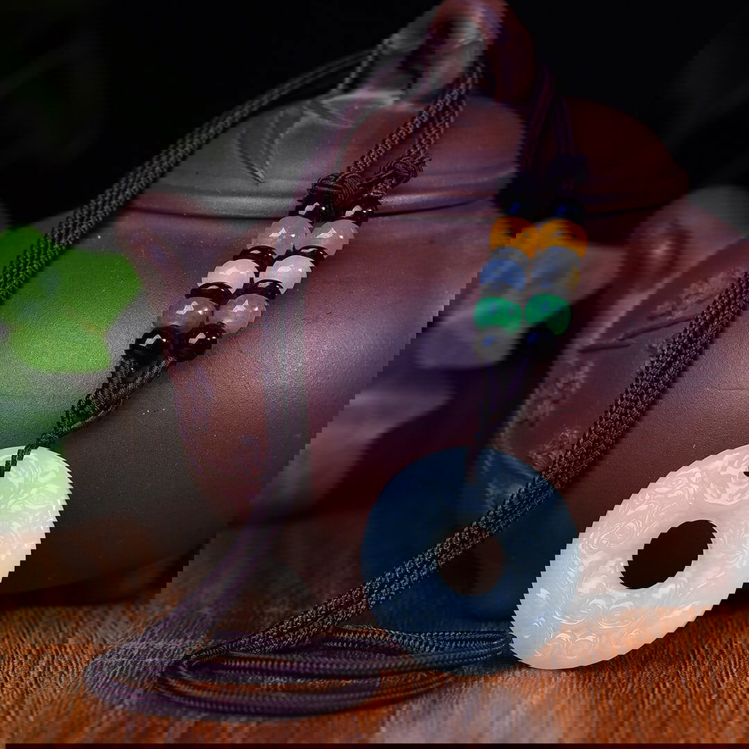 A Exquisite Hotan Jade Auspicious Beast Pattern Pendant - 5