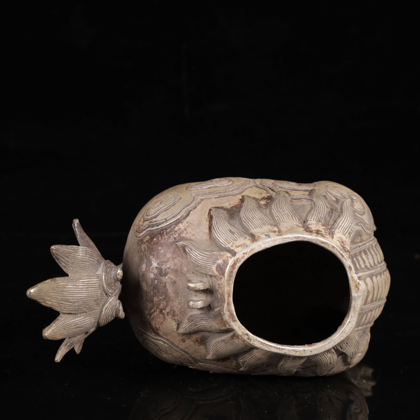 An Exquisite Silver Auspicious Beast Ornament - 10