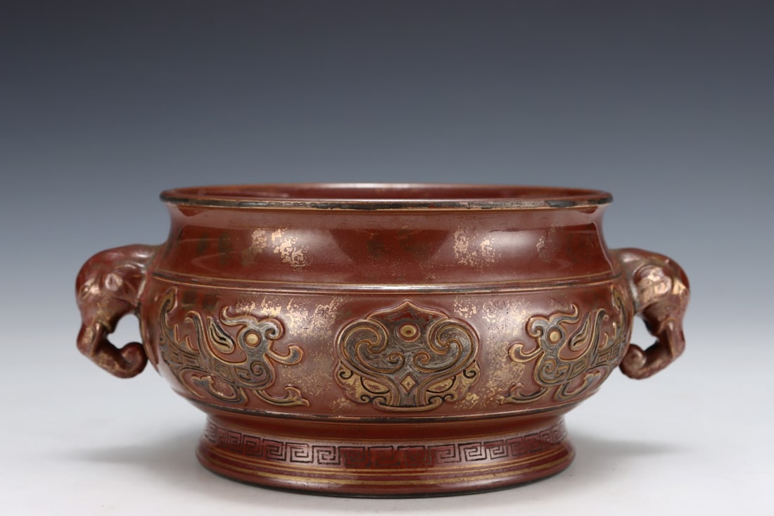 An Exquisite ???? Phoenix Pattern Elephant-Ears Censer - 3