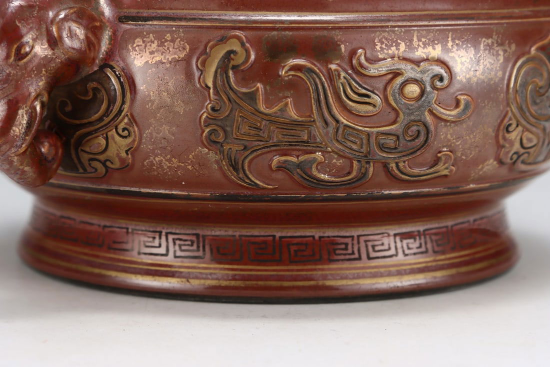 An Exquisite ???? Phoenix Pattern Elephant-Ears Censer - 5