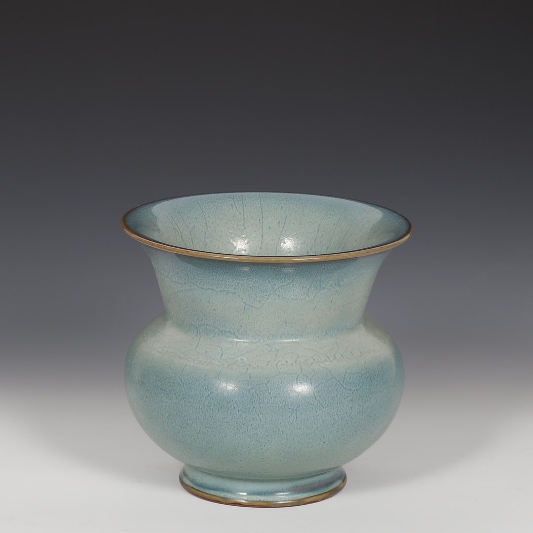An Exquisite Jun yao Sky Blue Glazed Flowerpot (1 of 8)