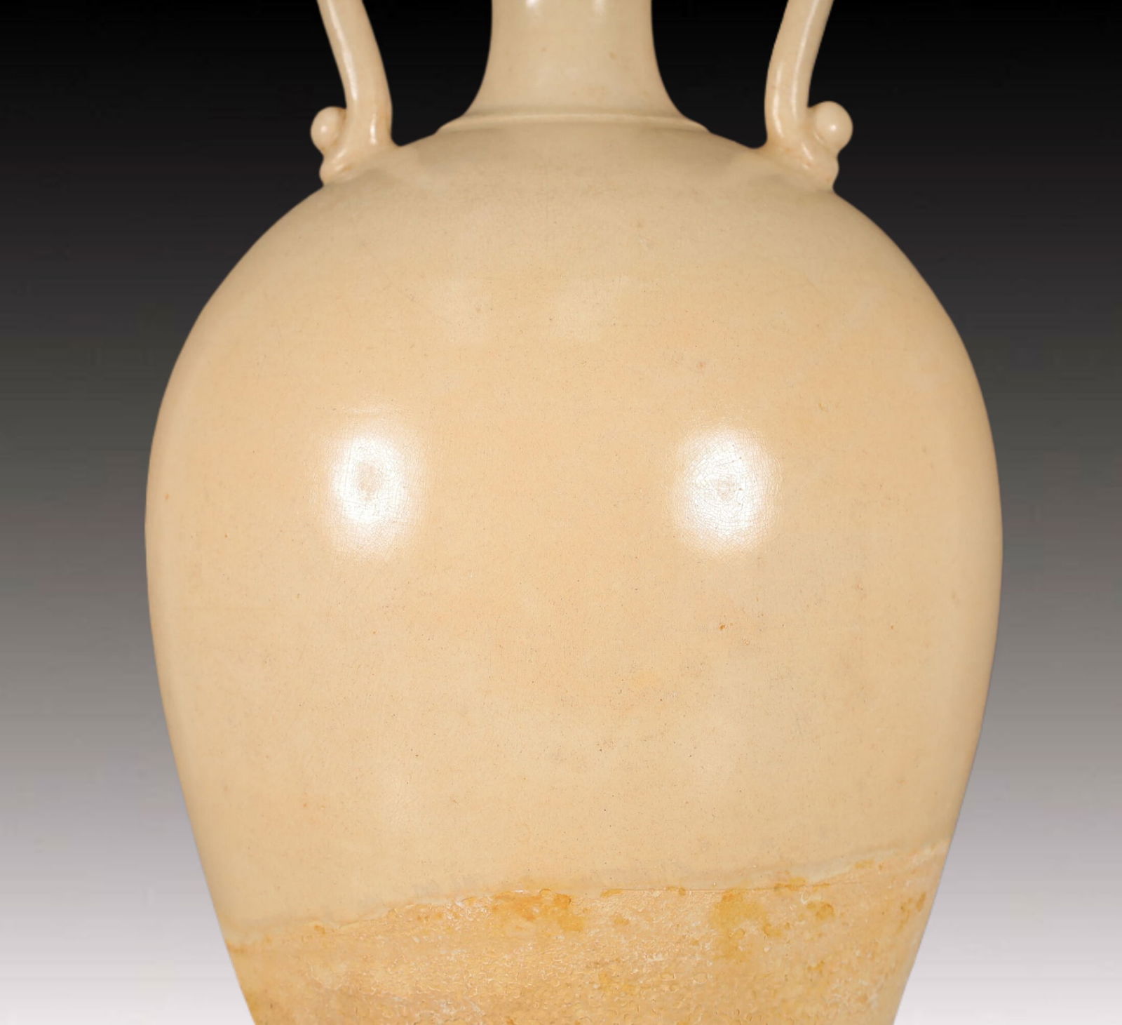 A Huge White Glazed Double-Ears Vase - 3