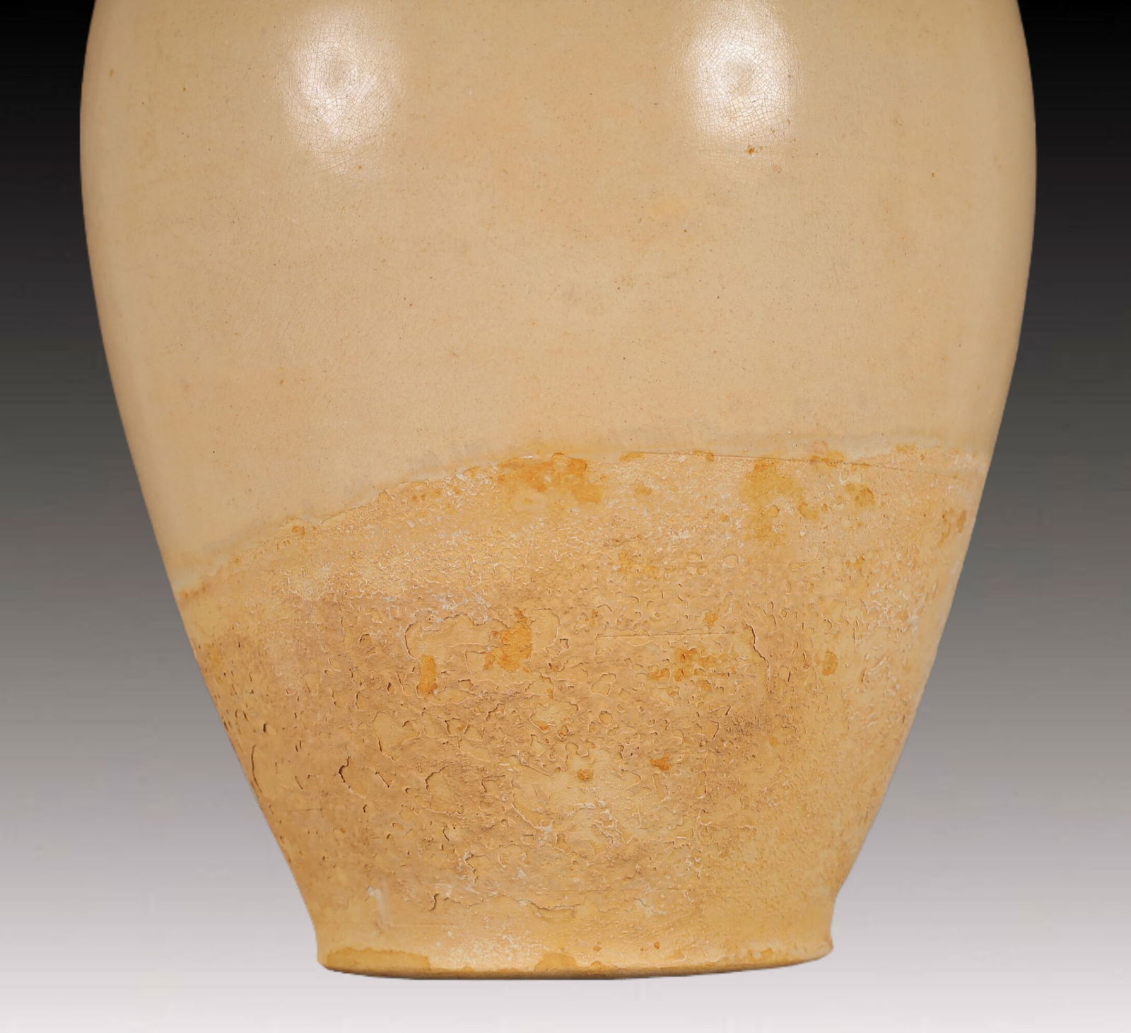 A Huge White Glazed Double-Ears Vase - 4