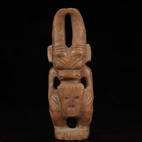 An Archaic Hongshan Culture Yellow Jade Beast Ornament