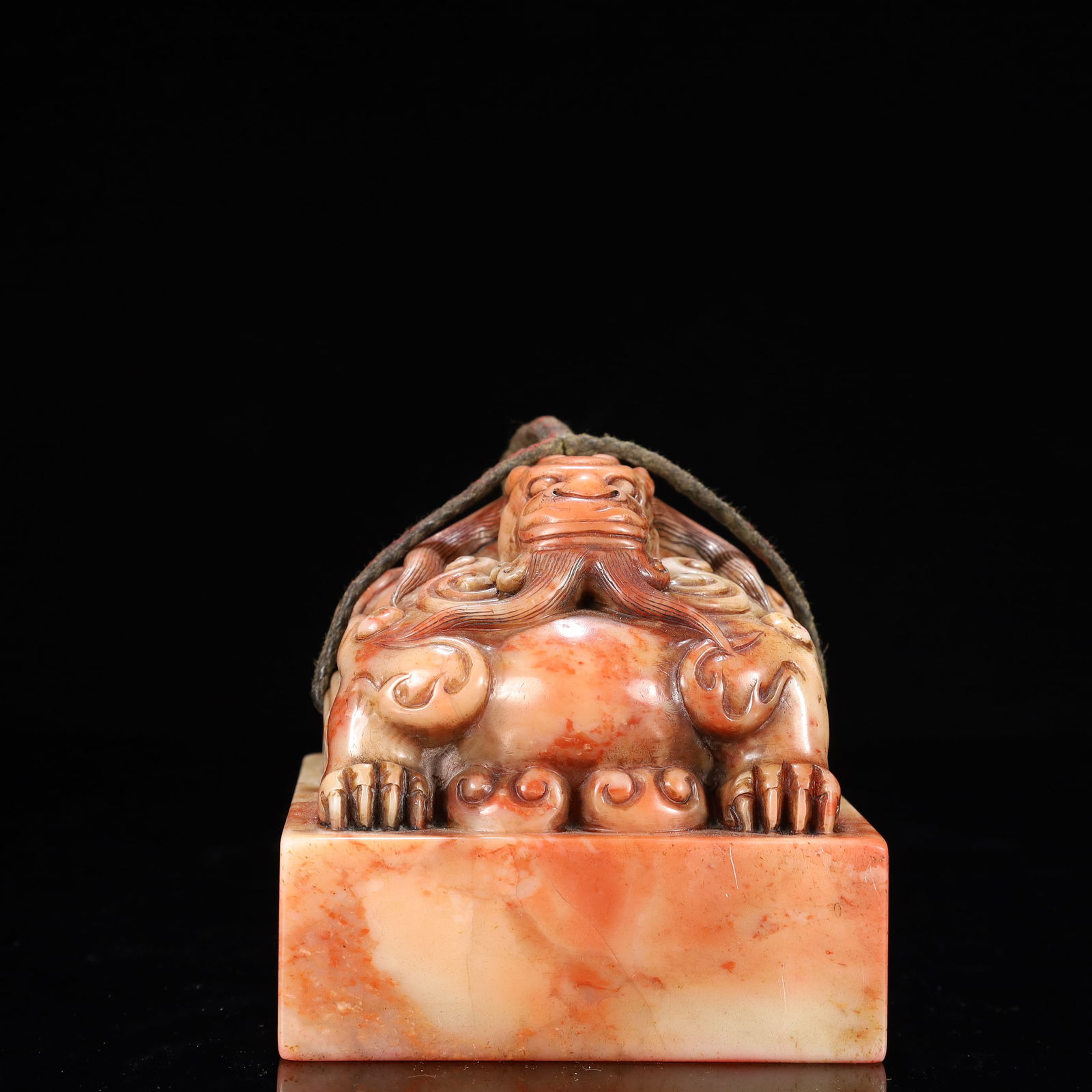 An Exquisite Shoushan Stone Dragon Pattern Seal - 2