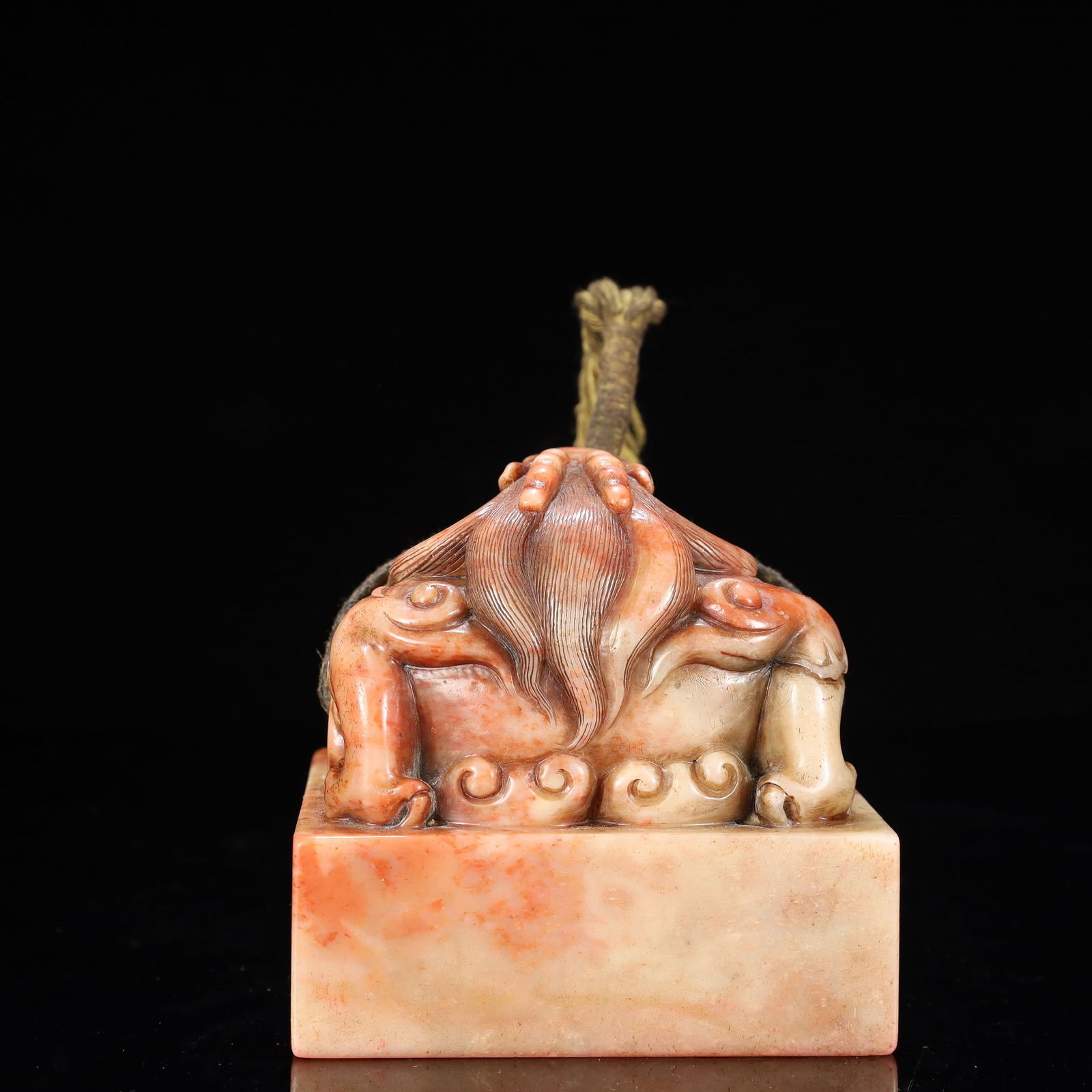 An Exquisite Shoushan Stone Dragon Pattern Seal - 4