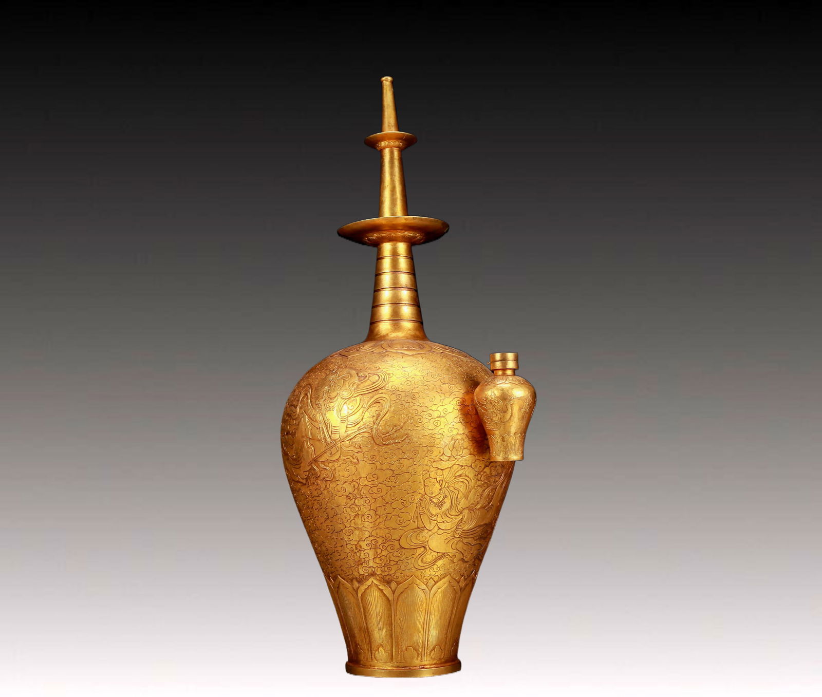 A Huge Gilt Bronze Figure Pattern Vase - 4